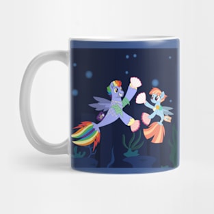 Rainbow parents seaponies Mug